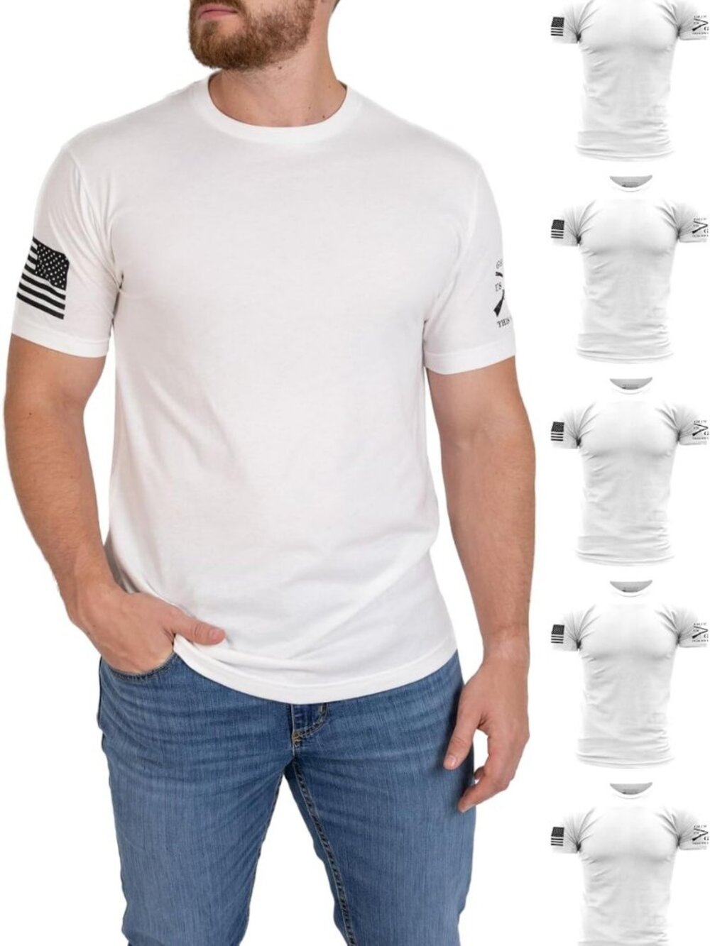 Everyday Essential Men's Basic Crew T-Shirt Pack - Comfortable, Casual Style
